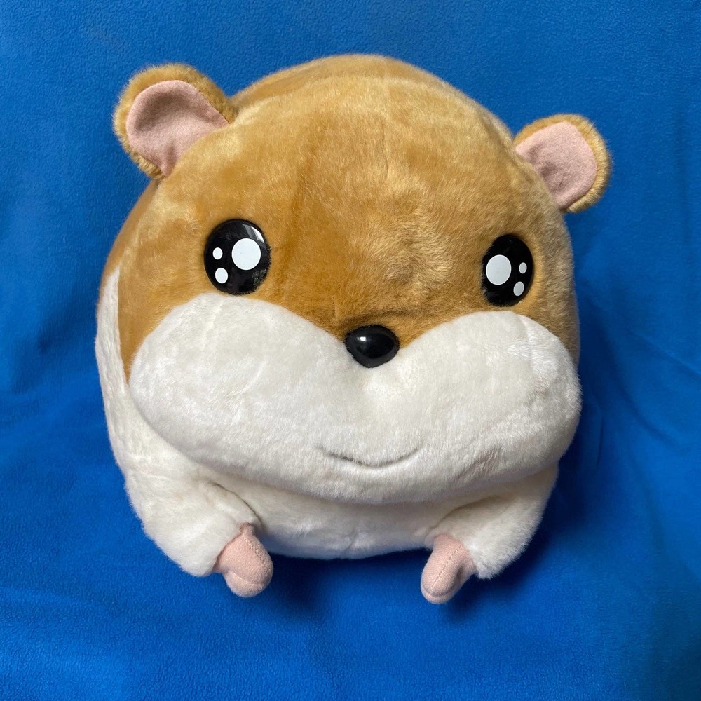 Large Cute Fat Plush Hamster Hamtaro Toys Pembroke Pillow